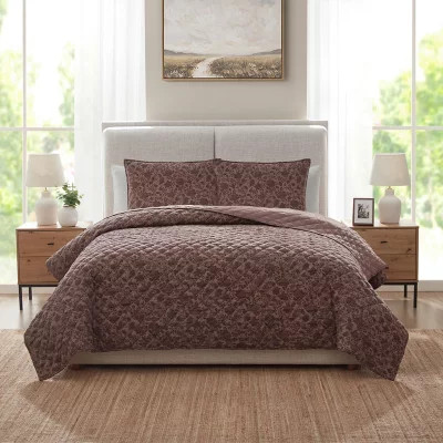 details by Becki Owens Juan Gauze Floral 3-Piece Quilt Set, Assorted Colors and Sizes | Sam's Club