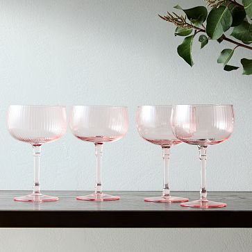 Esme Fluted Wine Glasses | West Elm (US)