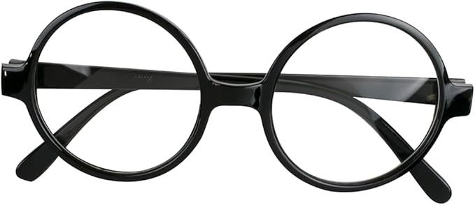 Kangaroo Round Wizard Glasses – Round Harry Potter Glasses for Kids – Black-Rimmed Round Glas... | Amazon (US)