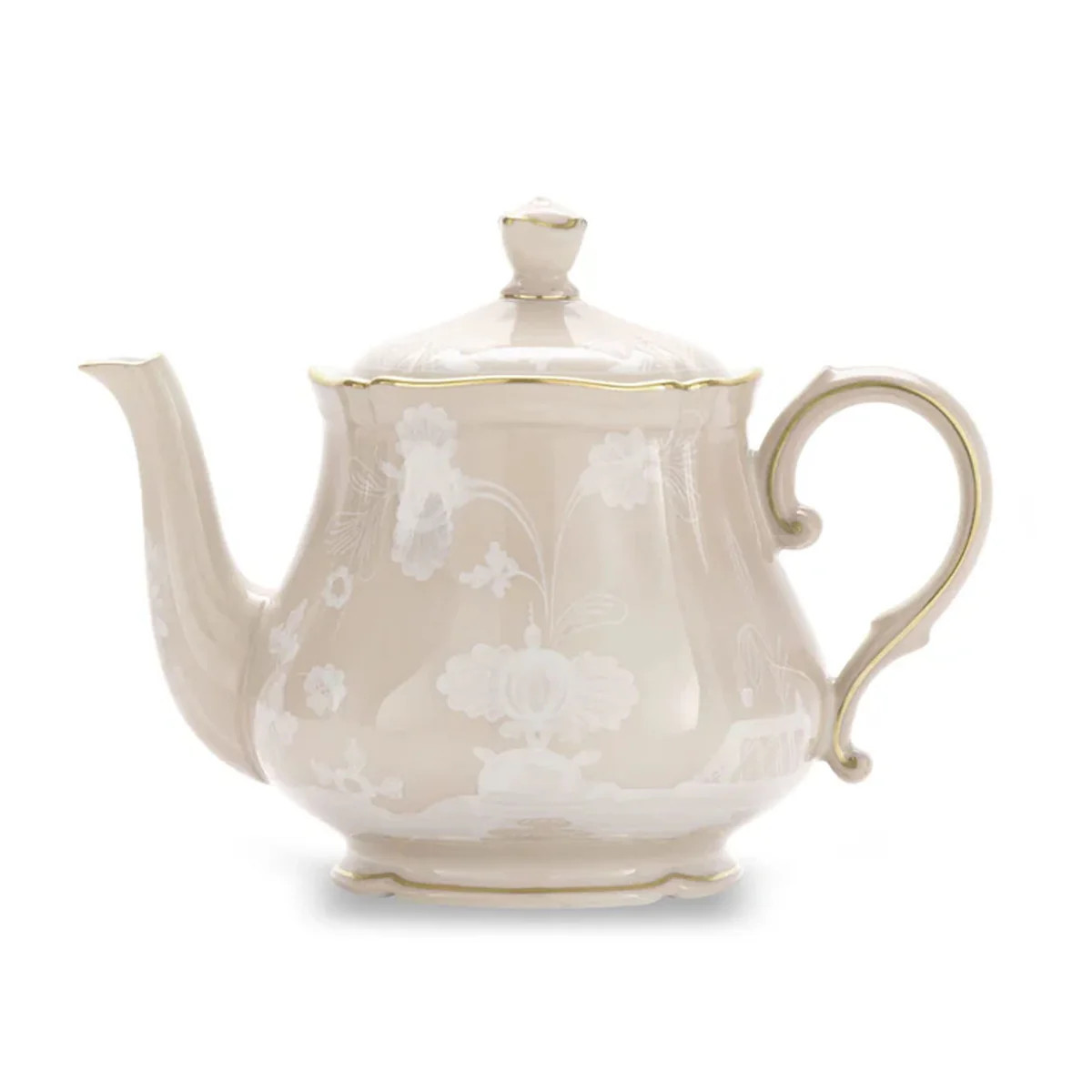 Oriente Italiano Teapot With Cover For 6 in Meringa | Over The Moon