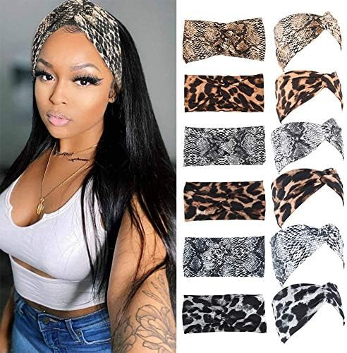 Fashion Headbands for Women Elastic Twisted Criss Cross Hair Bands for Girls Turban Headwraps Hai... | Amazon (US)