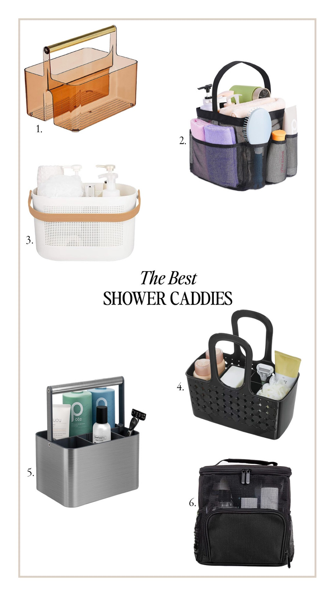 The 5 Best Dorm Shower Caddies