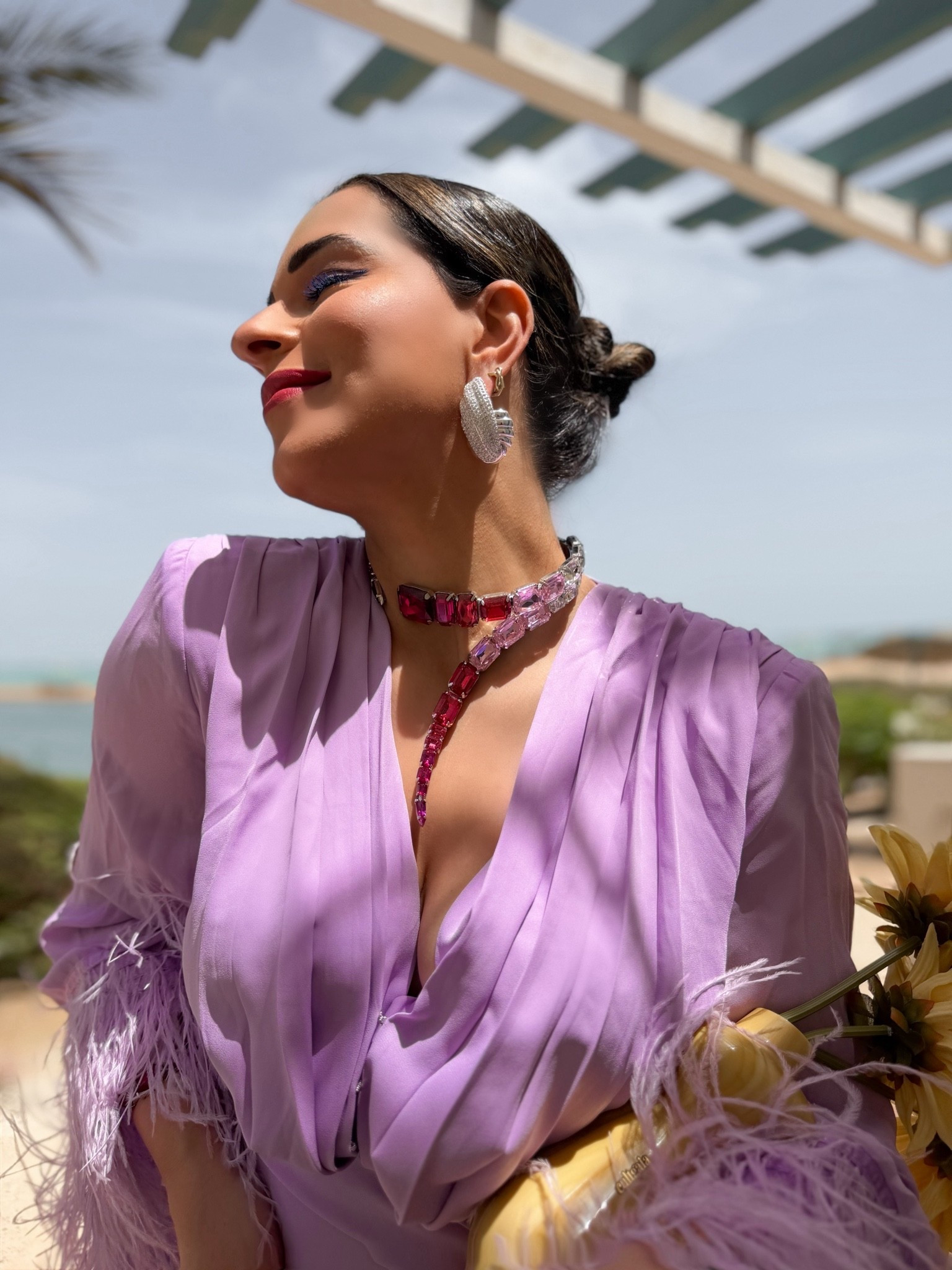This statement necklace by AREA paired with the crystal earrings by Retrofête feel so bolds and SO GLAM! 

Obsessed with how the pink gemstone tones pull everything together & instantly elevate even the simplest dress into a full moment. ✨
As always, linked everything on my LTK! 🔗

statement jewelry, area necklace, retrofete earrings, crystal jewelry, luxury accessories, colorful jewelry, pink gemstone necklace, vacation glam, resort fashion, statement earrings, editorial style, feminine glam, luxury fashion finds
#area #retrofete #statementjewelry #luxuryaccessories #crystaljewelry #vacationstyle #editorialfashion #resortwear #fashionfinds #ltkstyle

#LTKgrwm #LTKootd #LTKBeauty