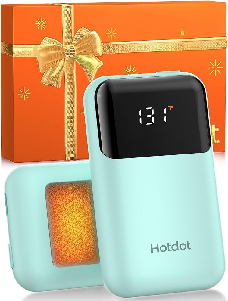 Hand Warmers Rechargeable 2-Pack, 6400mAh Electric Hand Warmers with LED Battery and Temperature ... | Amazon (US)
