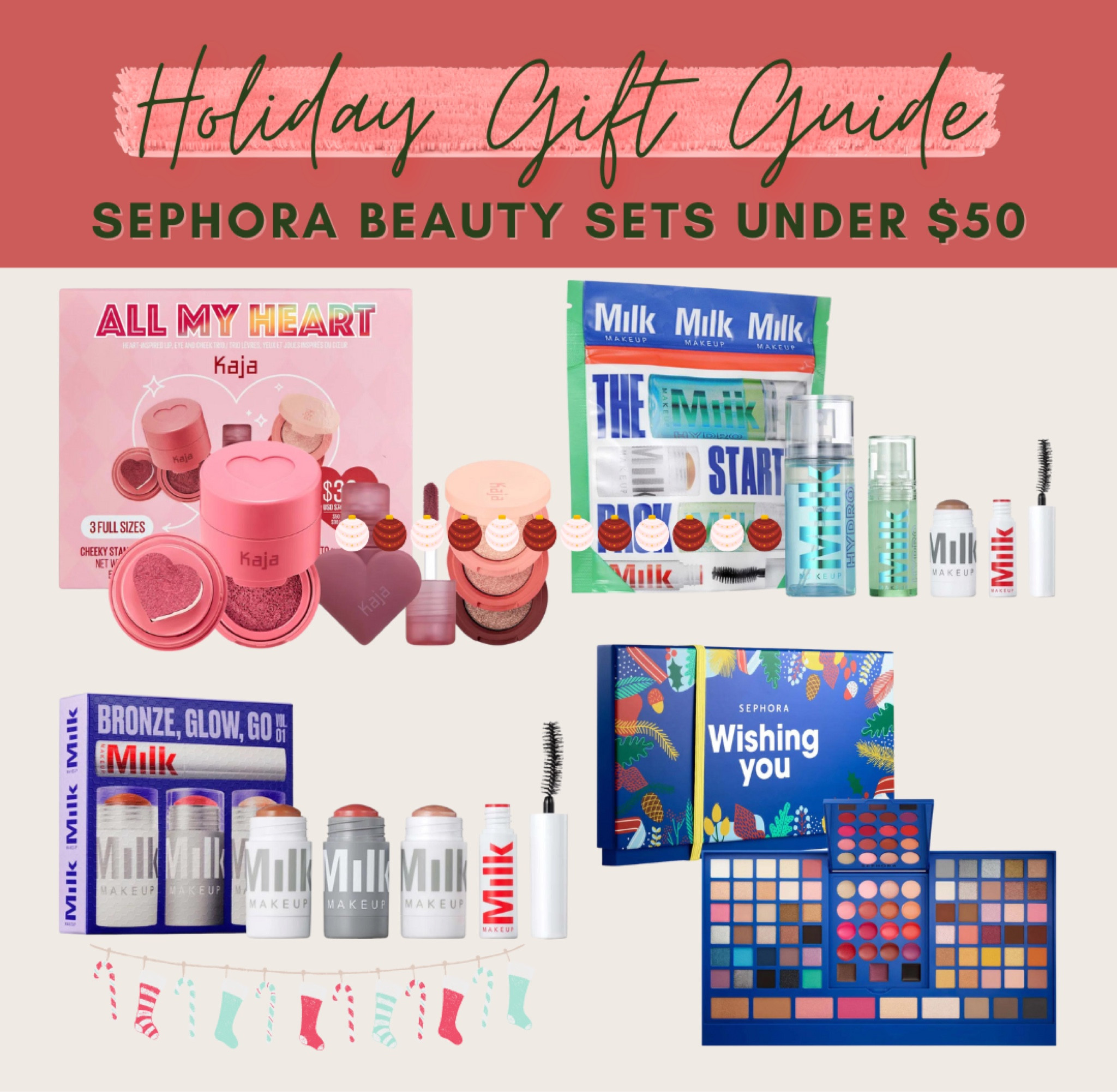 Sephora beauty sets under $50! 

Gift guide, beauty favorites, makeup, skin care, hair care

#LTKunder50 #LTKSeasonal #LTKbeauty