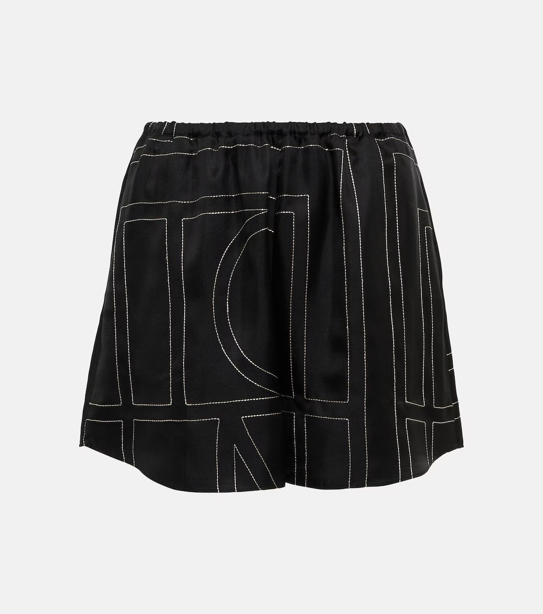 TotemeLogo silk shorts | Mytheresa (US/CA)