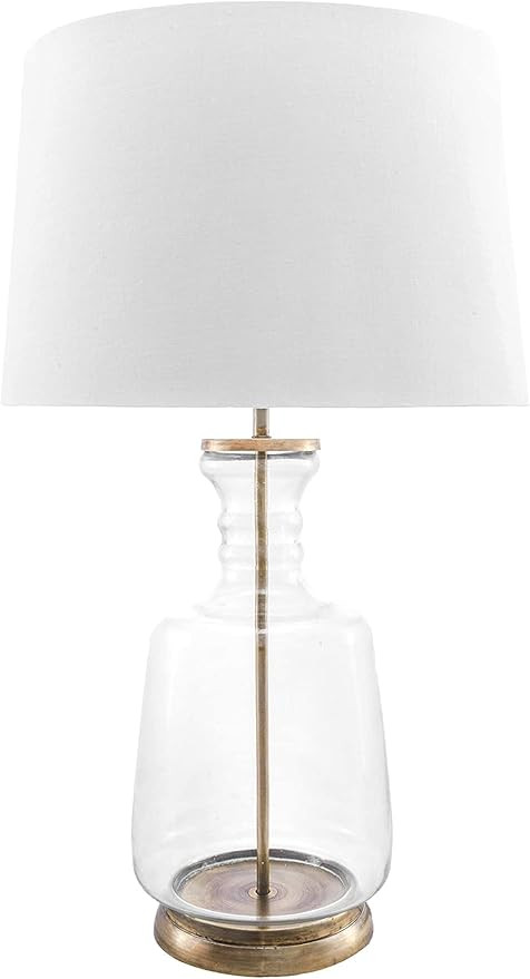 nuLOOM RJT01AA Eagan 24" Glass Table Lamp, Height, Gold | Amazon (US)