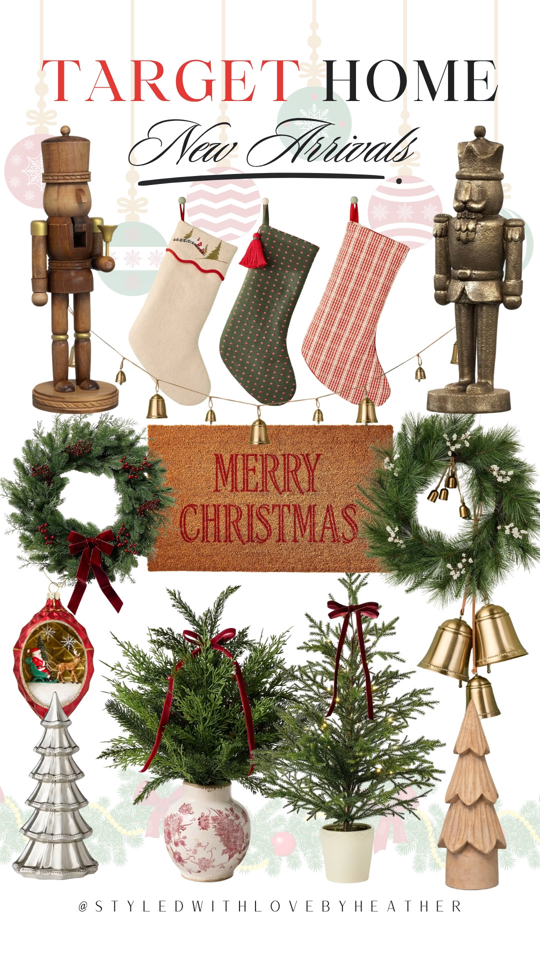 Target is making it way too easy to start decorating for Christmas early. 😂 These new holiday arrivals have that classic, collected look I love—nutcrackers, velvet stockings, greenery, bells, and those little details that instantly make a home feel festive. I’m already mentally rearranging my decor. Shop my Target holiday finds on LTK! 

 #LTKdayinmylife #LTKSeasonal #LTKHome