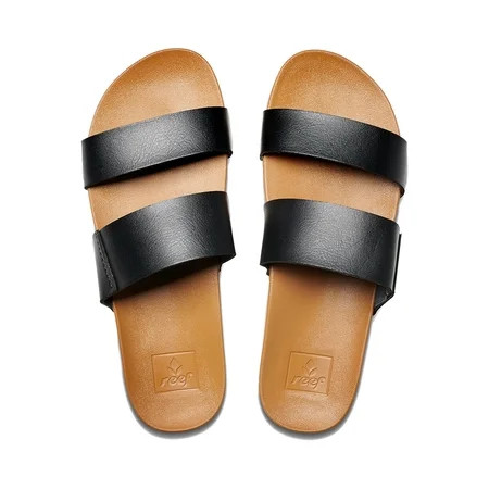 Reef Women s Sandals Cushion Vista Black/Natural 10 | Walmart (US)