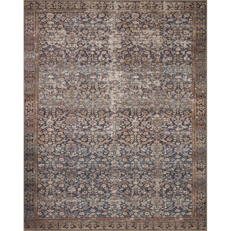 Amber Lewis x Loloi Georgie Denim / Spice Area Rug | Wayfair North America
