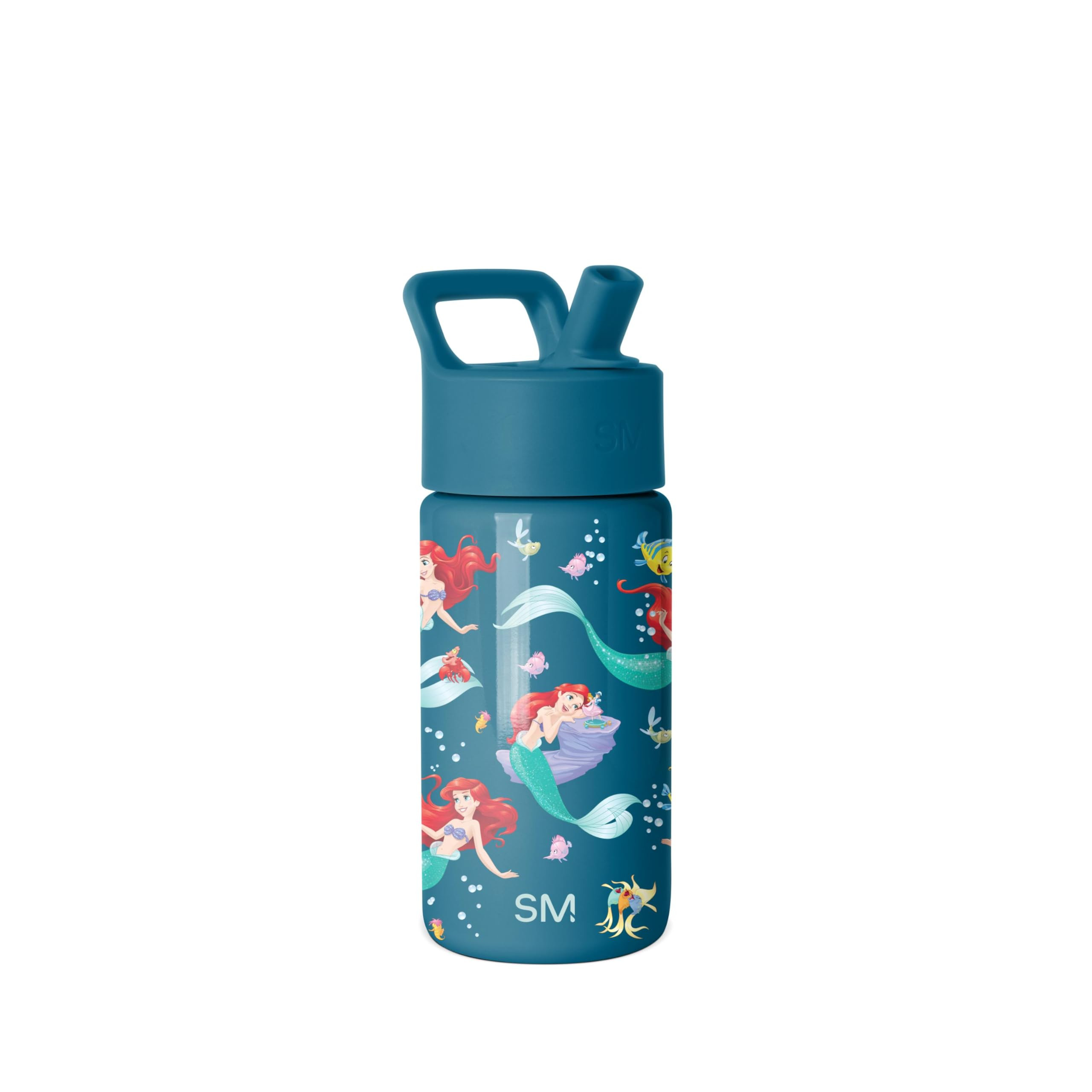 Simple Modern Kids Summit Water Bottle with Straw Lid | Disney Little Mermaid 14oz Stainless Stee... | Amazon (US)