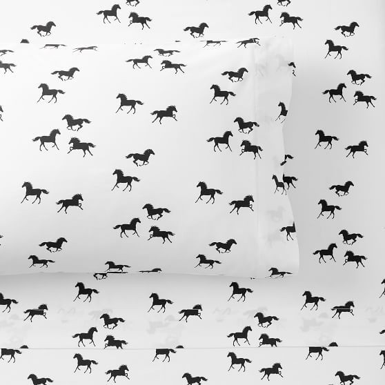 The Emily & Meritt Wild Horses Sheet Set | Pottery Barn Teen