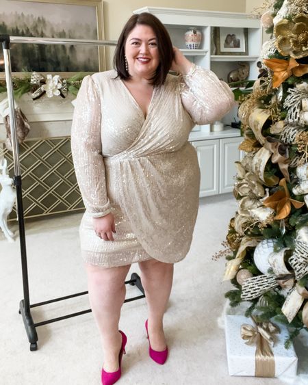 This plus size sequin dress is perfect for New Years Eve, and is 50% off for Black Friday  

#LTKSeasonal #LTKunder100 #LTKcurves