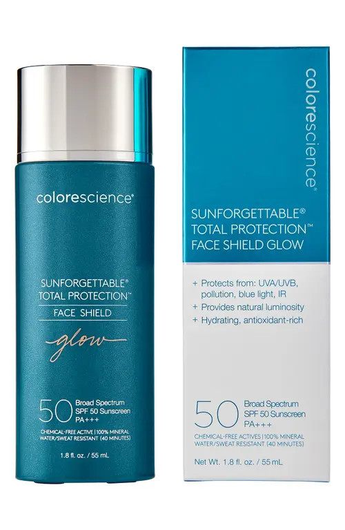 Colorescience ® Sunforgettable® Total Protection Face Shield Glow SPF 50 Sunscreen at Nordstrom | Nordstrom