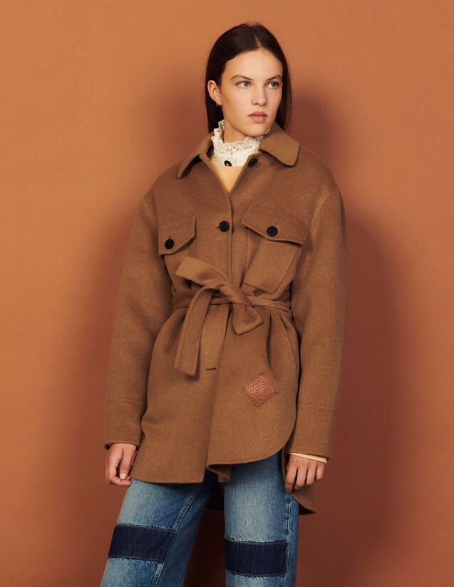 Wool overshirt coat | Sandro (DE, FR & UK)