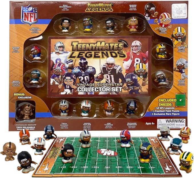 Teenymates Party Animal NFL Legends 2023 Collector Set, 13 Figures, 1 Inch Tall, Team Colors | Amazon (US)