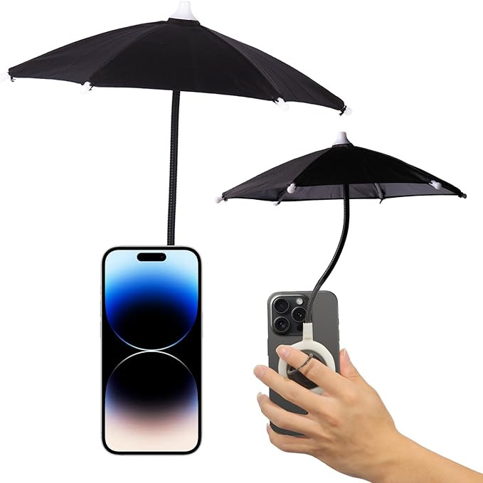 Magnetic Phone Umbrella For Sun, Umbrella for iPhone 15 14 13 12 Pro Max Plus, Smart Phone Sun Sh... | Amazon (US)