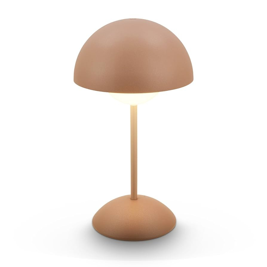 BRILONER - LED Tischlampe kabellos IP44 mit Touch, dimmbar, Akku tauschbar, Nachttischlampe, Lese... | Amazon (DE)