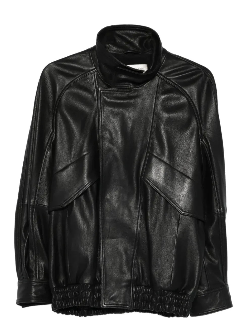 Nour Hammour Artiste Leather Jacket | Black | FARFETCH UK | Farfetch Global