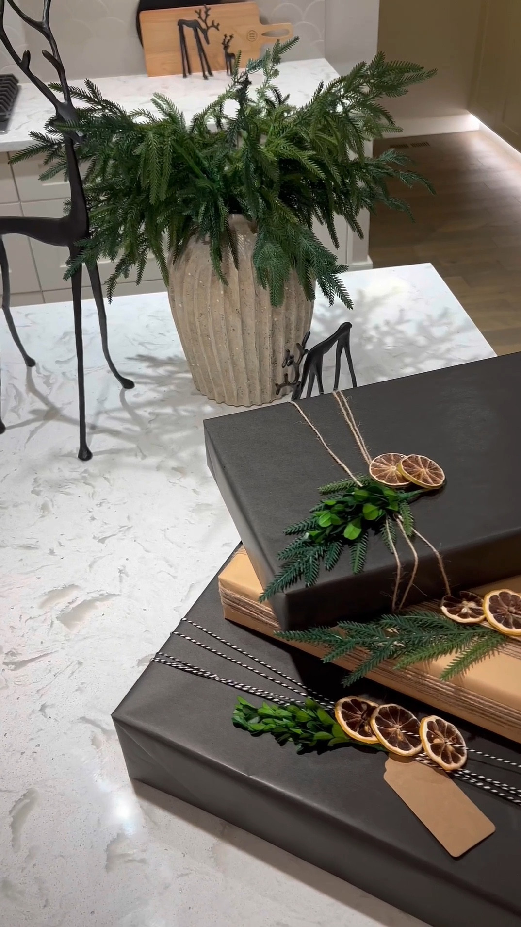 😩
Finally a way to wrap presents without wrapping paper curling back up and tape rolling all over this place! 😆🎉 …plus with the wrapping paper cutter, you can now cut straight lines with a simple glide … no need for scissors which means no more wrist and hand fatigue! 🥳

The wrapping paper clamps can be used on your table or countertop…you can attach your tape to both sides… so no more precut tape strips! 🎉

#LTKHome #LTKHoliday #LTKVideo