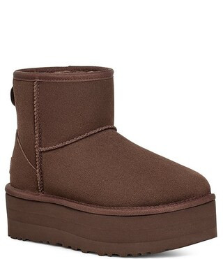 Classic Mini Suede Platform Booties | Dillard's