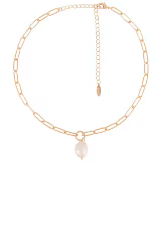 Ettika Pearl Pendant Necklace in Gold from Revolve.com | Revolve Clothing (Global)