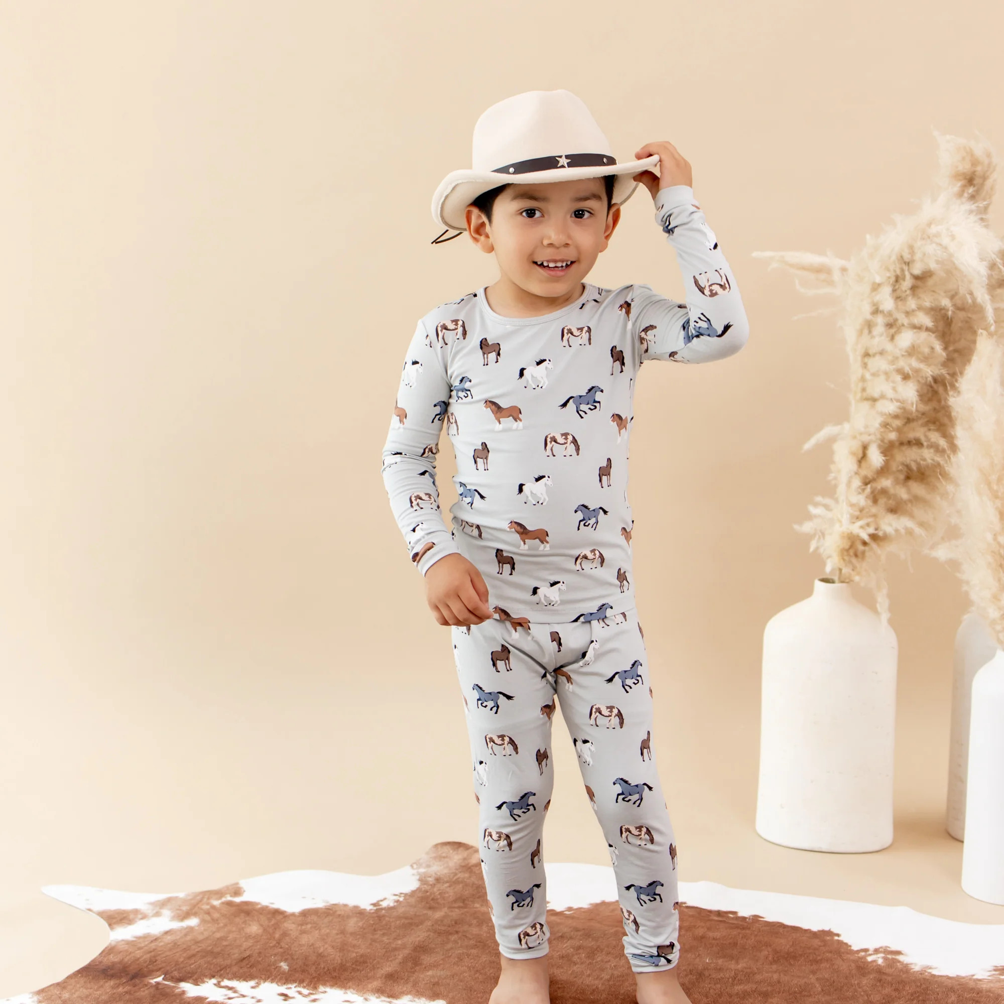 Long Sleeve Pajamas in Horse | Kyte BABY