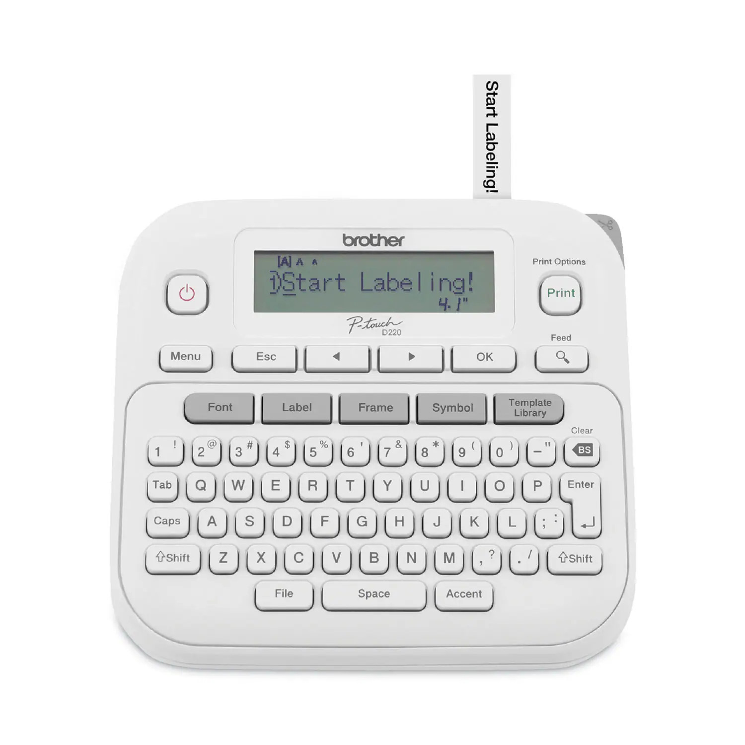 Brother P-Touch PT-D220 Label Maker 2 Lines 3.9 x 9.3 x 10.2 | PTD220 | Lowe's