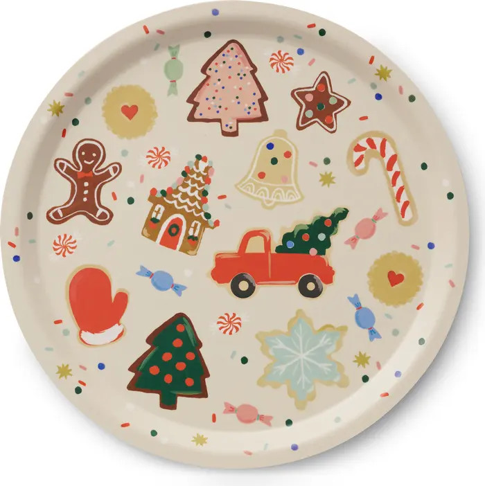 Rifle Paper Co. Christmas Cookies Round Tray | Nordstrom | Nordstrom