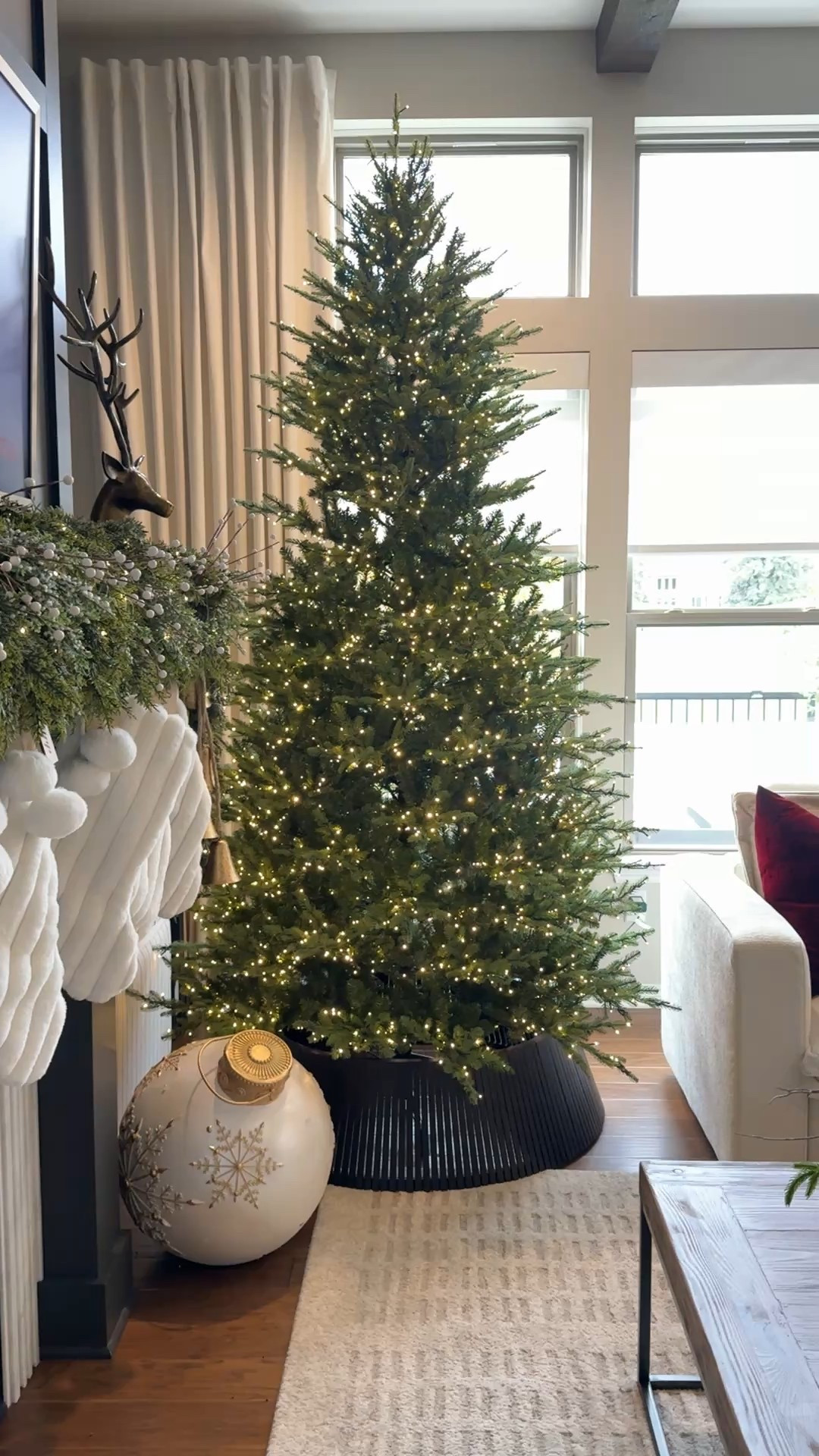 A tree so pretty, you don’t even need to decorate (mine is 9’). ! The 12 foot is back in stock. The 7.5’ and 9’ are showing local pick up only, but make sure to check! I love this tree so much. I have three. Grab it now. 🌲 

#LTKHoliday #LTKSeasonal #LTKHome