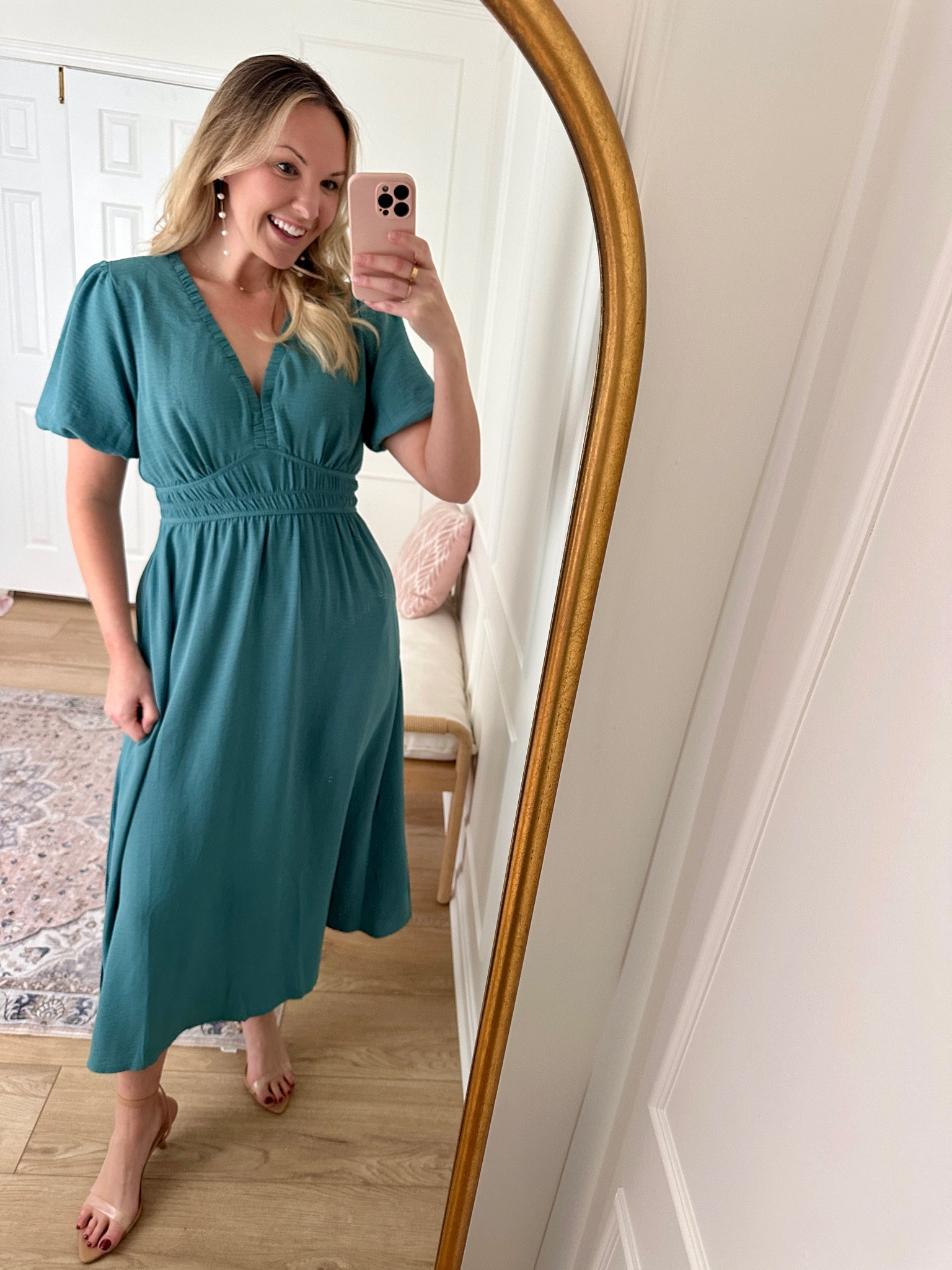 Spring occasion dress - perfect for a baby or bridal shower, work, or church event - wearing a med 

#LTKMidsize #LTKStyleTip #LTKFindsUnder50