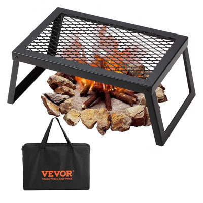 VEVOR Folding Campfire Grill, Heavy Duty Steel Mesh Grate, 18" Portable Camping Grates Over Fire Pit, Camp Fire Cooking Equipment | Target