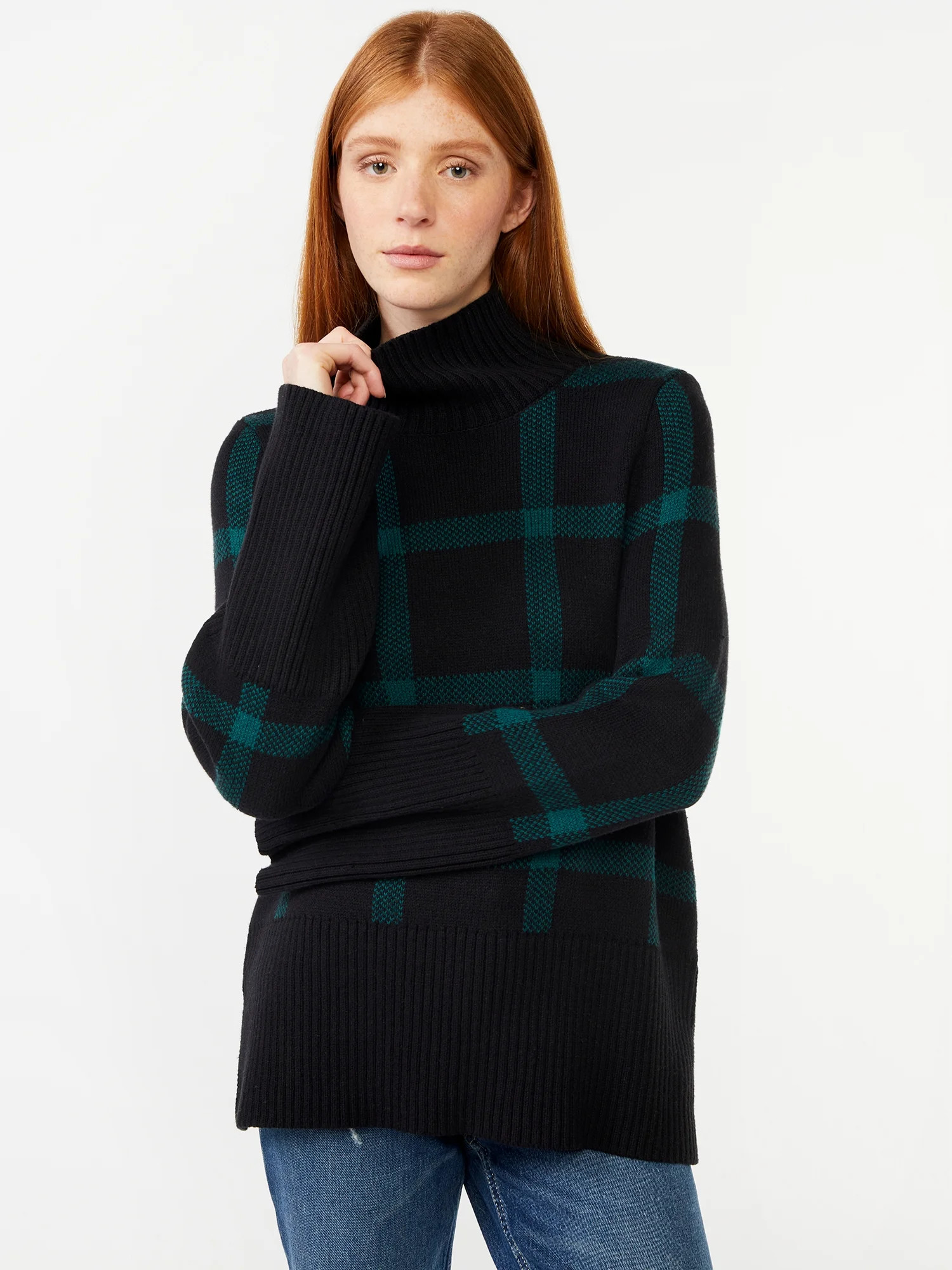 Free Assembly Women's Rib Turtleneck Sweater - Walmart.com | Walmart (US)