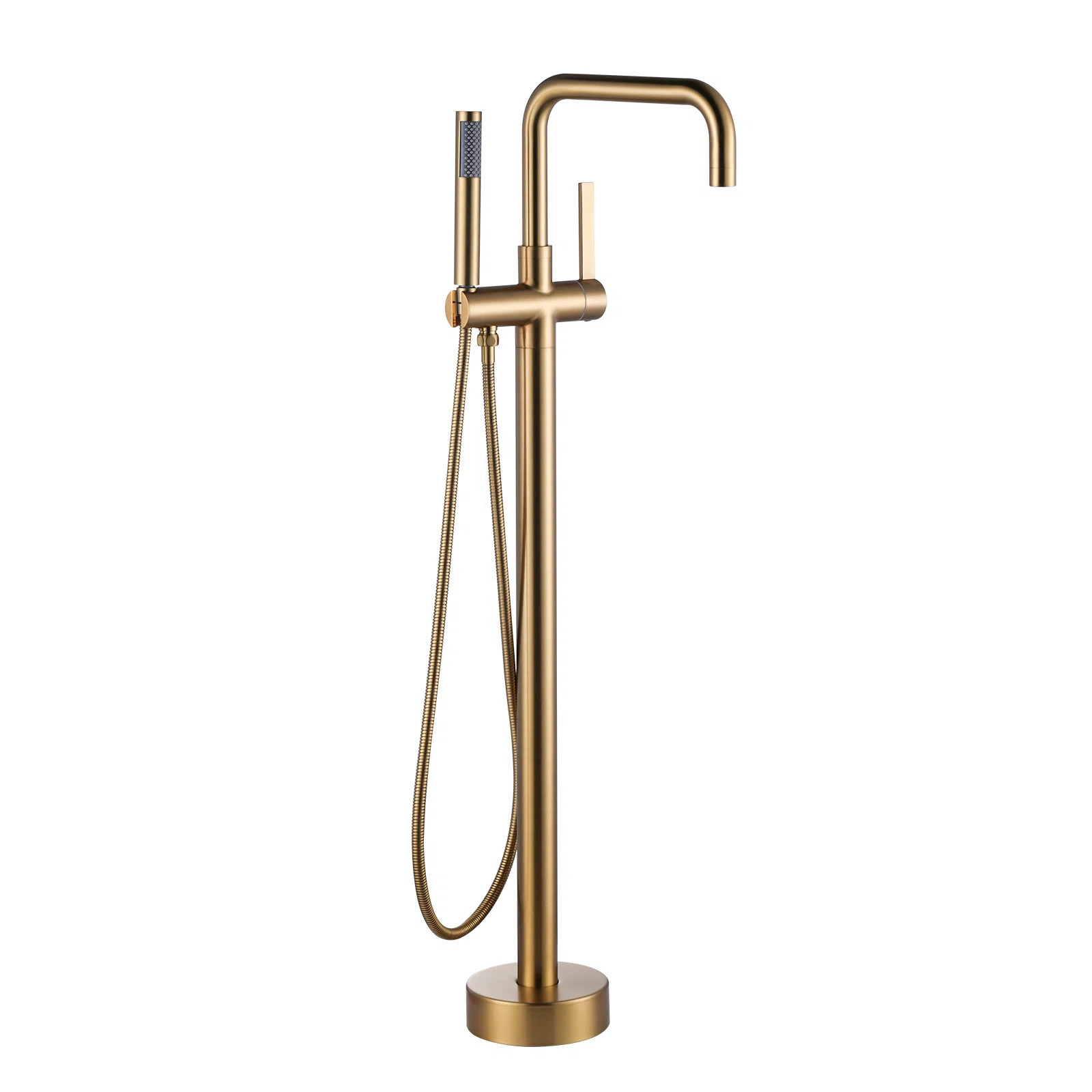 WOWOW Single-Handle Freestanding Tub Faucet Floor Mount Bathtub Filler with Hand Shower | Wayfair | Wayfair North America