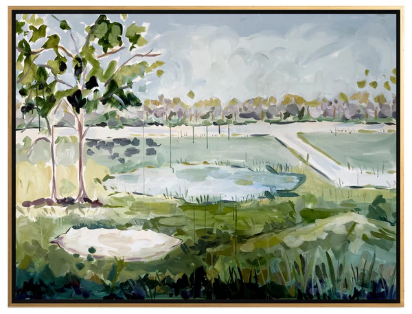 "Bunker on the Left" Golf Landscape, Canvas Print | Evelyn Henson