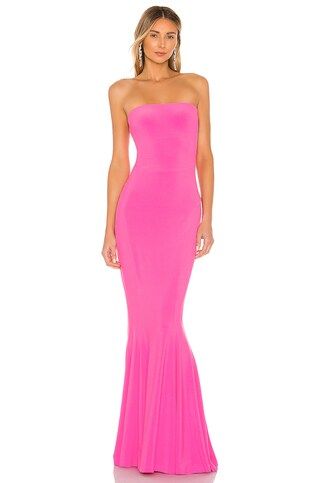 X REVOLVE Strapless Fishtail Gown in Orchid Pink | Revolve Clothing (Global)