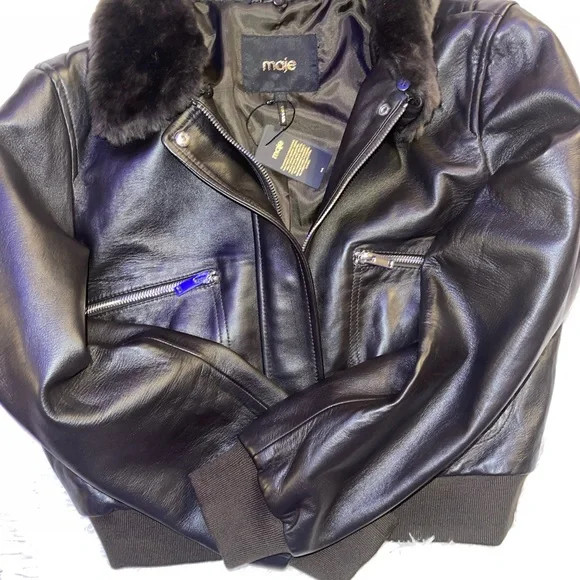 WOMENS MAJE LEATHER JACKET | Poshmark