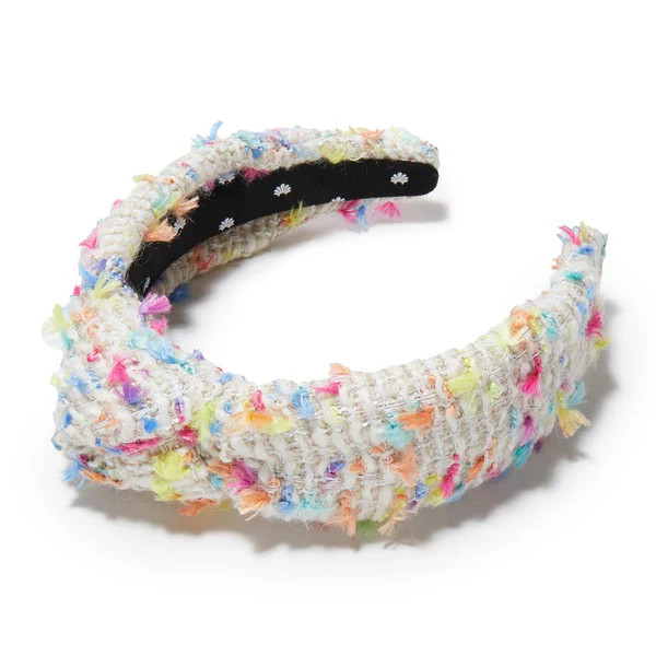 RAINBOW CONFETTI BOUCLE KNOTTED HEADBAND | LELE SADOUGHI