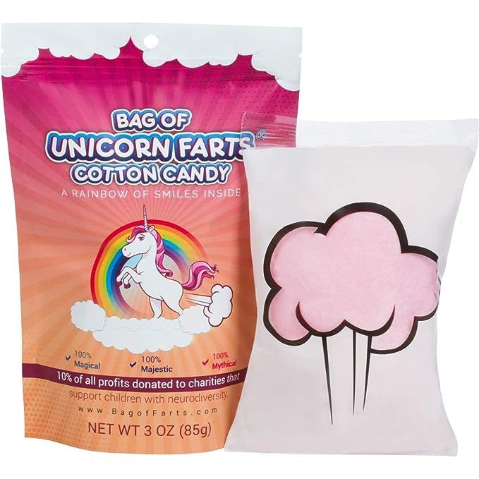 Bag of Unicorn Farts (Cotton Candy) Humorous Present Idea For Friend, Coworker, Mom or Dad | Amazon (US)