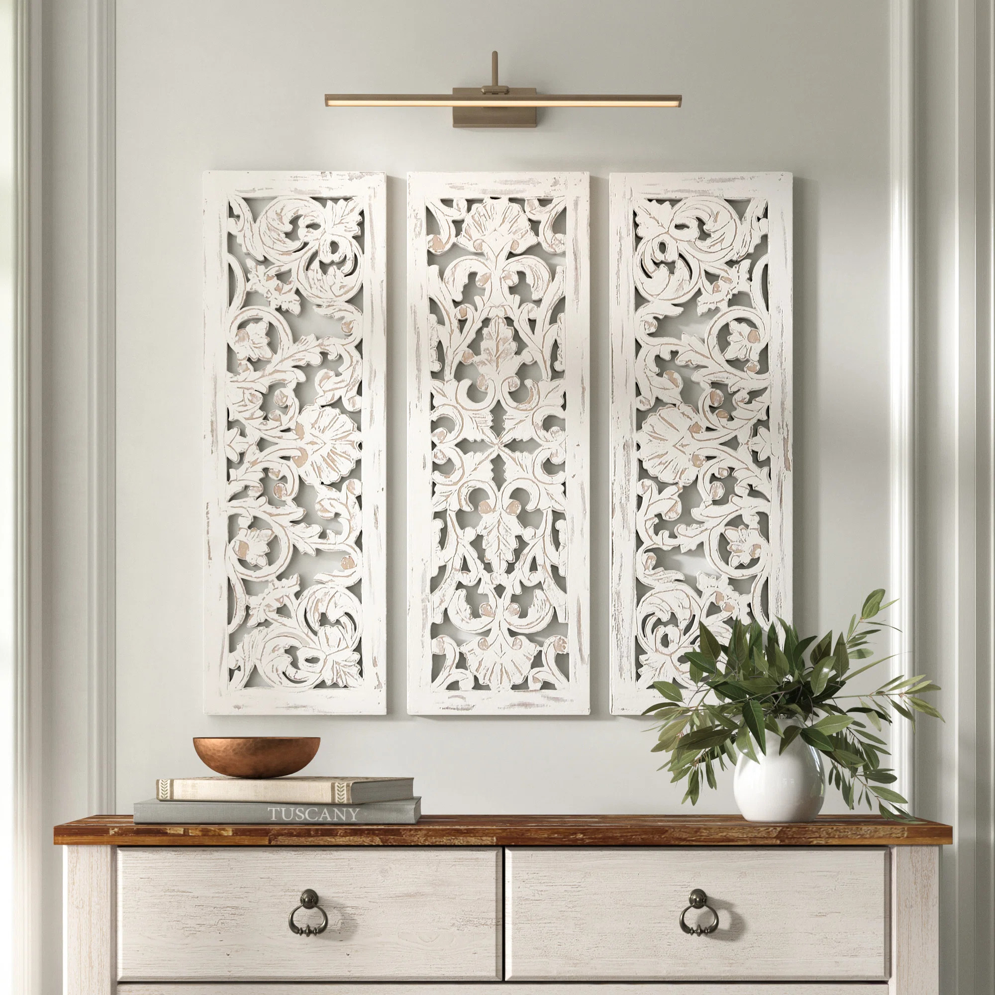 Kelly Clarkson Home Wooden Handmade Intricately Carved Floral Home Wall Decor & Reviews | Wayfair | Wayfair North America