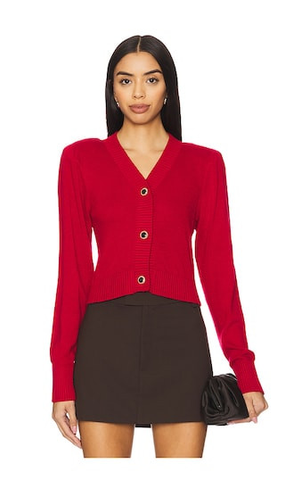 Elodie Cardigan in Red | Revolve Clothing (Global)