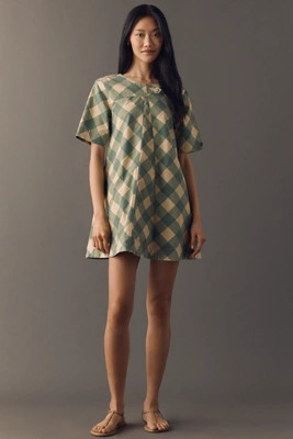 Damson Madder Bridget Organic Cotton Mini Dress | Anthropologie (US)