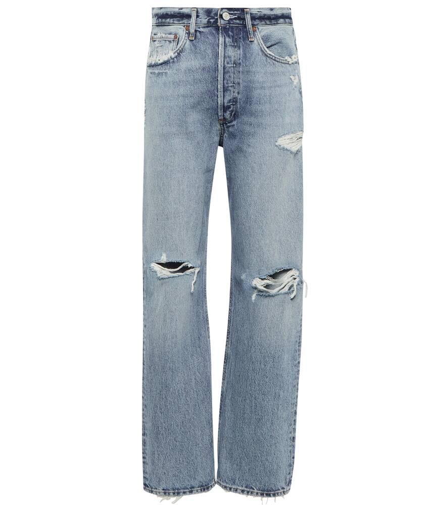 90's distressed mid-rise straight jeans | Mytheresa (UK)