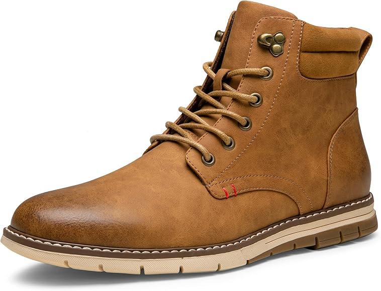Vostey Boots for Men Casual Dress Boots Fashion Waterproof Men's Motorcycle Boots | Amazon (US)