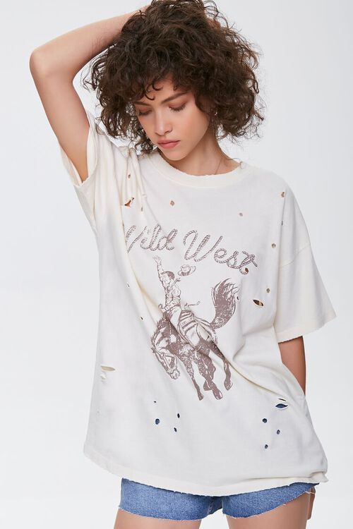 Distressed Wild West Graphic Tee | Forever 21 (US)