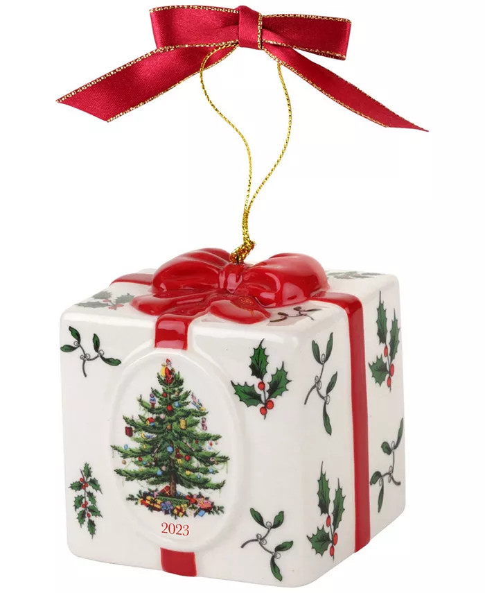 Spode Christmas Tree Gift Box Ornament 2023 - Macy's | Macy's