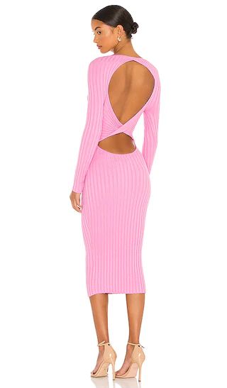 Laura Open Back Dress in Pink | Revolve Clothing (Global)