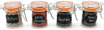 1.7 oz Mini Glass Spice Bottles, 24 Pack Small Glass Jars with Airtight Lid and Leak Proof Rubber... | Amazon (US)