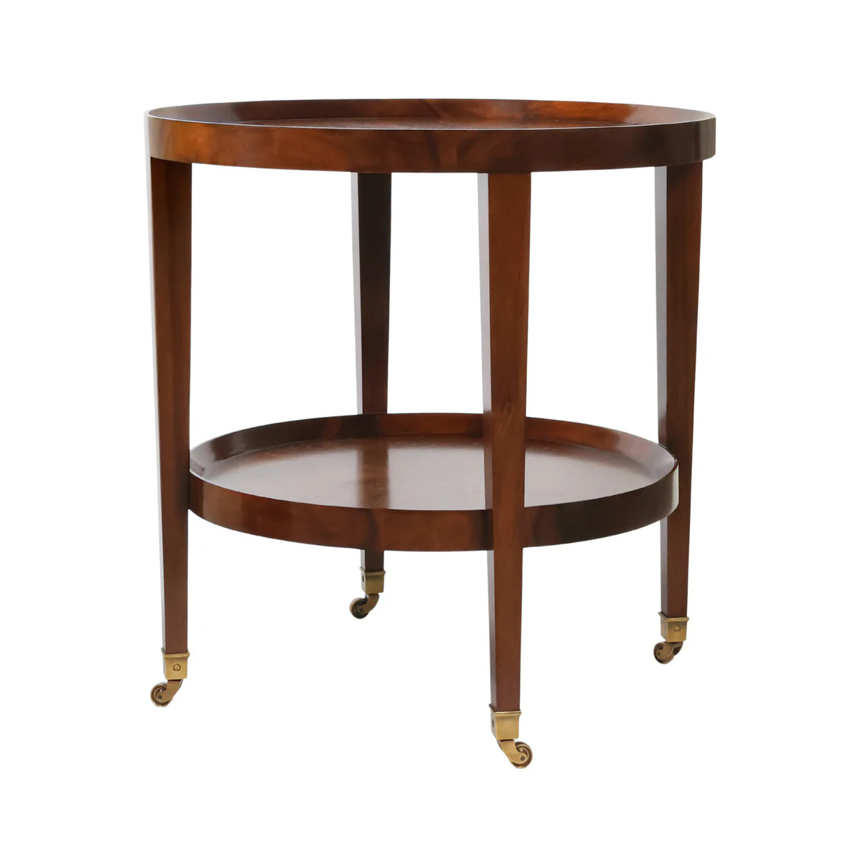 Trevor Side Table | Round Double-Tier Table | Scout Design Studio