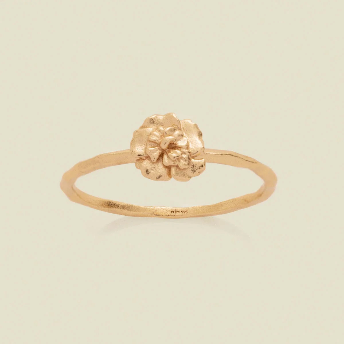 January Birth Flower Ring | Gold Vermeil | Birth Flower Ring | Made By Mary | Made by Mary (US)